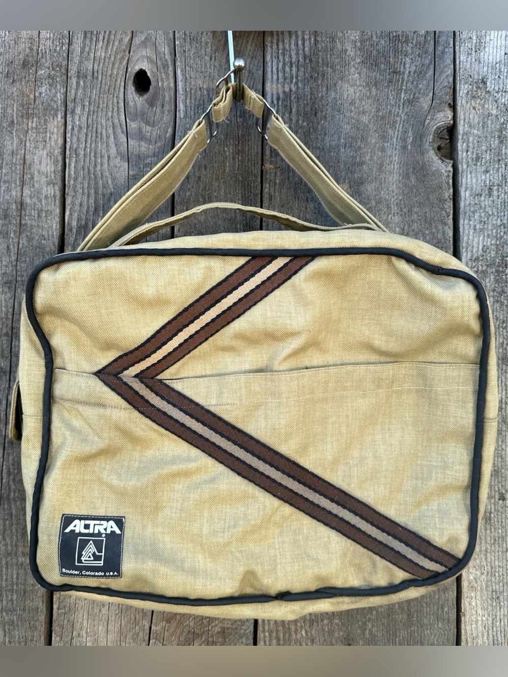 VTG 70s-80s Altra Boulder Colorado Commuter Travel Bag Multiple Compartments